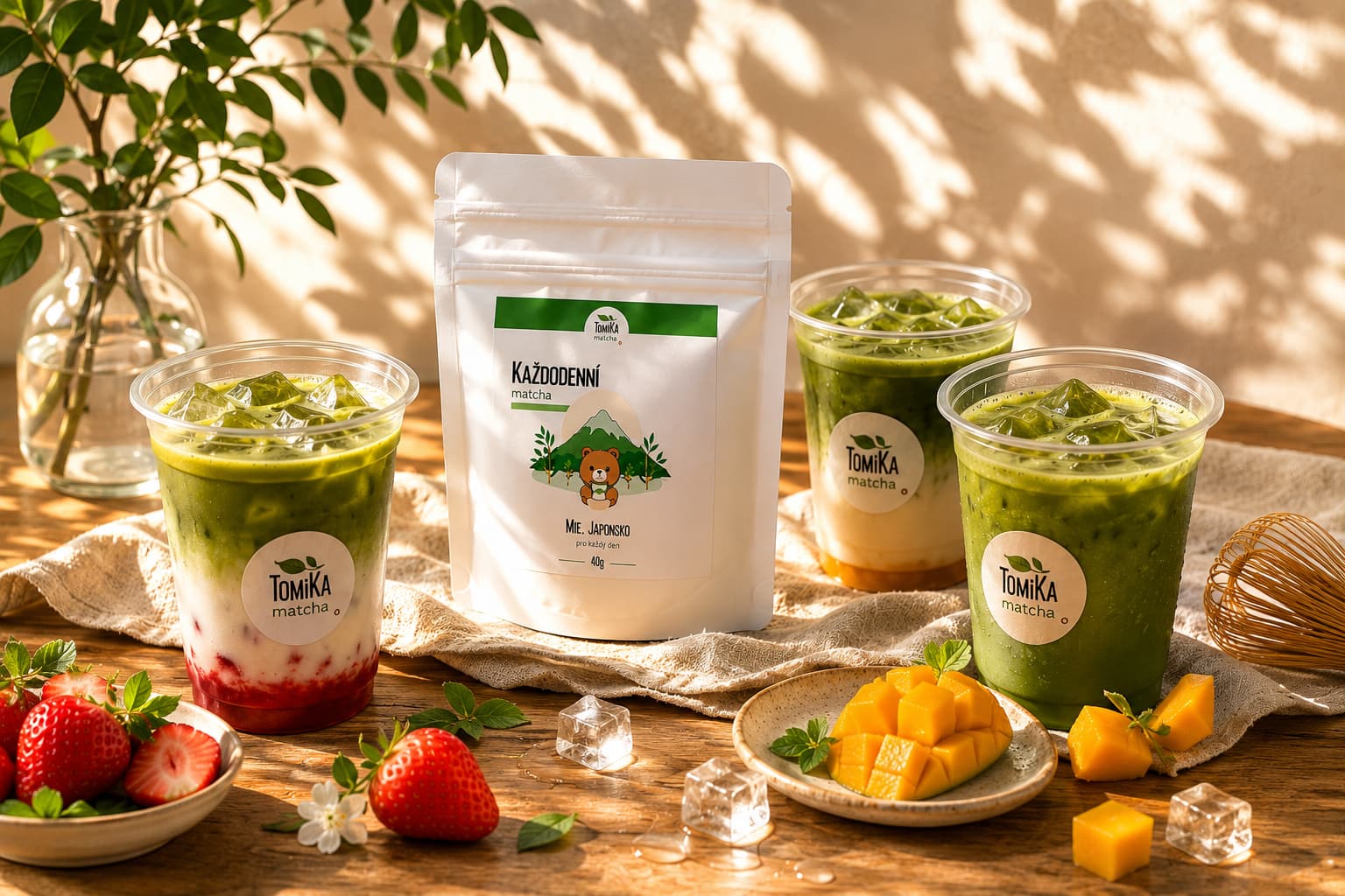 Letní matcha drinky TomiKa Matcha